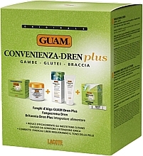 Fragrances, Perfumes, Cosmetics Set - Guam Convenienza Dren Plus Body Slimming Kit (mask/500g + b/cr/200ml + suppl/30pcs)