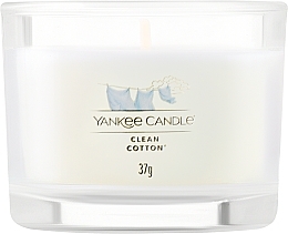 Fragrances, Perfumes, Cosmetics Scented Candle in Glass, mini - Yankee Clean Cotton Candle