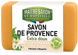 Orange Blossom Soap - Maitre Savon De Marseille Savon De Provence Orange Blossom Soap Bar — photo N2