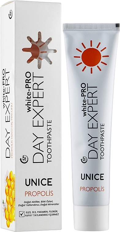 Whitening Propolis & Menthol Toothpaste - Unice White-Pro Day Expert Toothpaste — photo N2