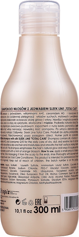 Silk Protein Shampoo - Stapiz Sleek Line Total Care Shampoo — photo N2