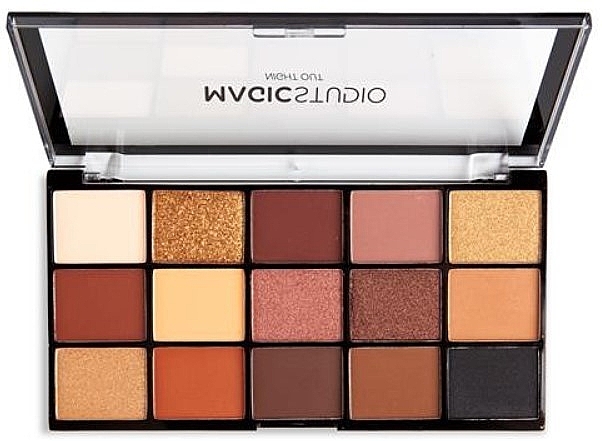 Eyeshadow Palette, nude - Magic Studio Play Eyeshadow Palette 15 Colors Night Out — photo N1