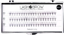 False Lashes - Lash Brown Premium Flare Silk Lashes Natural Long — photo N1