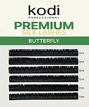 Fragrances, Perfumes, Cosmetics False Lashes 'Butterfly Green' D 0.10 (6 rows: 10 mm) - Kodi Professional