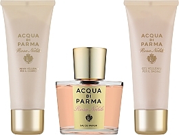 Fragrances, Perfumes, Cosmetics Acqua di Parma Rosa Nobile - Set (edp/100ml + bth/gel 75ml + b/cr 75ml) 