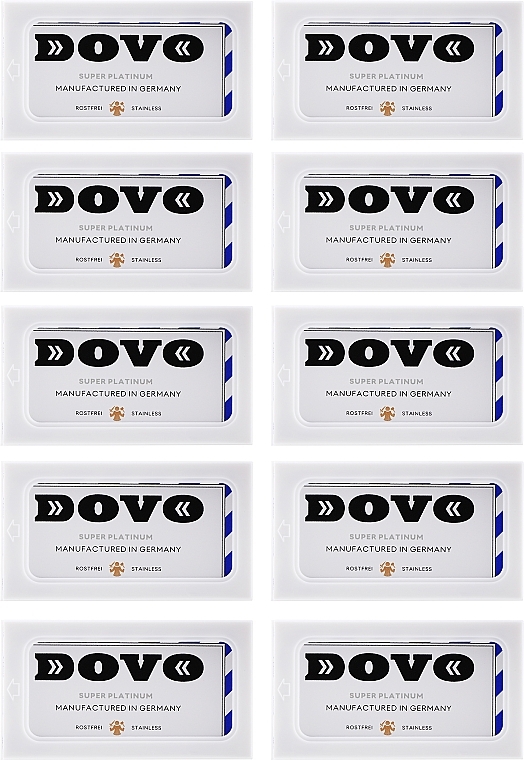 Blades - Dovo Super Platinum Double Edge Razor Blades — photo N3