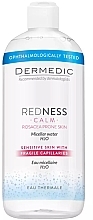 Fragrances, Perfumes, Cosmetics Micellar Water - Dermedic Redness Calm Rosacea Prone Skin Micellar Water H2O