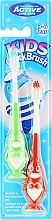 Fragrances, Perfumes, Cosmetics Toothbrushes Set, 3-6 years, Penguin, green and red - Beauty Formulas Kids Quick Brush