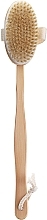 Fragrances, Perfumes, Cosmetics Massager Brush with Wooden Handle, oval - SPL