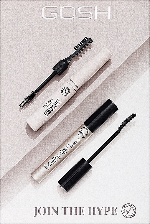 Gosh Copenhagen Join The Hype! - Gosh Copenhagen Join The Hype! (brow gel/6ml + mascara/10ml) — photo N1