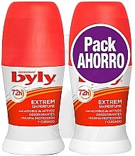 Fragrances, Perfumes, Cosmetics Set - Byly Extrem Protect (deo/2x50ml)