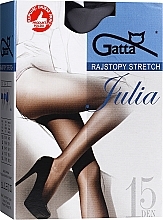 Tights "Julia Stretch" 15 Den, nero - Gatta — photo N1