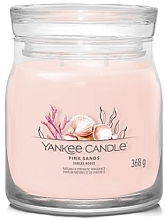 Fragrances, Perfumes, Cosmetics Scented Candle in Jar 'Pink Sands', 2 wicks - Yankee Candle Singnature