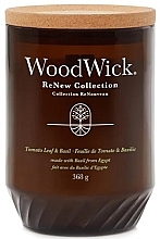 Fragrances, Perfumes, Cosmetics Scented Candle in Glass - Woodwick ReNew Collection Tomato Leaf & Basil Jar Candle