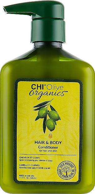 Hair and Body Conditioner with Olive - Chi Olive Organics Hair And Body Conditioner — photo N2