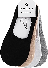 Fragrances, Perfumes, Cosmetics Women Socks, 4 pairs, black, beige, white, grey - Moraj