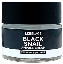 Fragrances, Perfumes, Cosmetics Face and Neck Ampoule Cream with Snail Extract - Lebelage Black Snail Ampule Cream