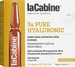 Hyaluronic Face Ampoules - La Cabine 5x Hyaluronic Pure Ampoules — photo N2