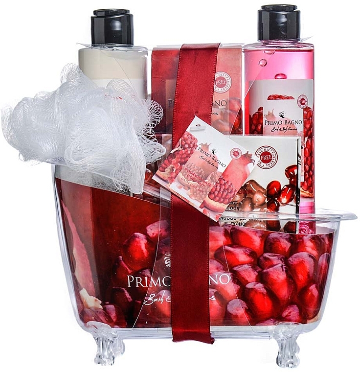 Set, 5 products - Primo Bagno Pomegranate Coconut Gift Set — photo N1