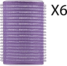 Fragrances, Perfumes, Cosmetics Velcro Rollers, purple 2, 6 pcs - Deni Carte