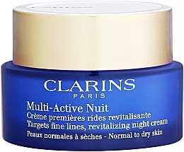 Anti First Aging Signs Facial Night Cream - Clarins Multi-Active Night Cream Normal to Dry Skin — photo N2