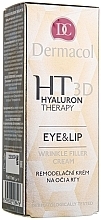 Eye and Lip Cream with Hyaluronic Acid - Dermacol Hyaluron Therapy 3D Eye and Lip Wrinkle Filler Cream — photo N1