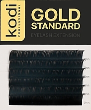 Gold Standard D 0.07 False Eyelashes (6 rows: 12 mm) - Kodi Professional — photo N1