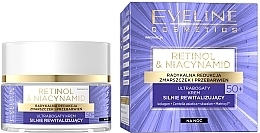 Rich Repairing Night Cream 50+ - Eveline Cosmetics Retinol & Niacynamid — photo N2