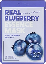 Fragrances, Perfumes, Cosmetics Sheet Mask with Blueberry Extract - FarmStay Real Blueberry Essence Mask