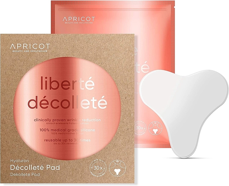 Decollete Patch with Hyaluronic Acid - Apricot Decollete Pad With Hyaluron — photo N7