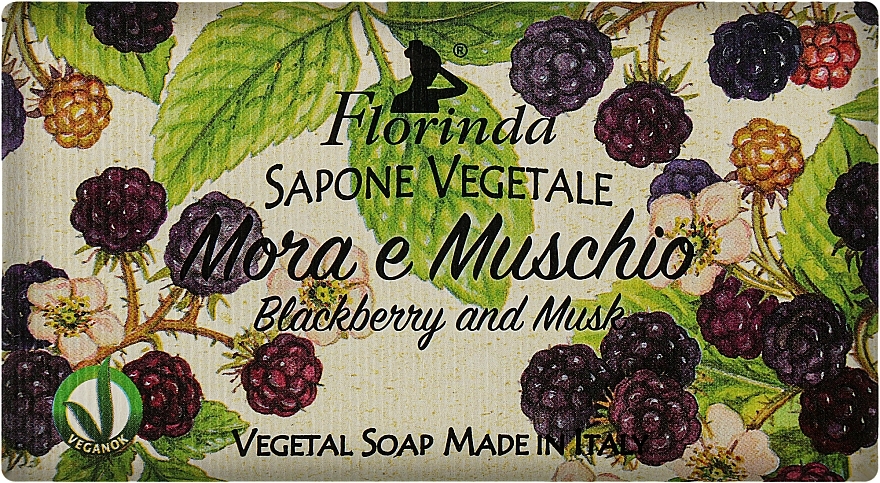 Natural Soap "Blackberry and Musk" - Florinda Blackberry And Musk Natural Soap — photo N1
