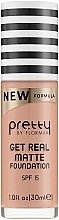 Fragrances, Perfumes, Cosmetics Matte Foundation - Pretty By Flormar Get Real Matte Foundation