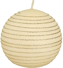 Fragrances, Perfumes, Cosmetics Ball Decorative Candle, creamy, 10cm - Artman Andalo Decorative Medium Ball Candle Cream