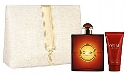 Fragrances, Perfumes, Cosmetics Yves Saint Laurent Opium - Set (edt/50ml + b/lot/50ml + pouch)	