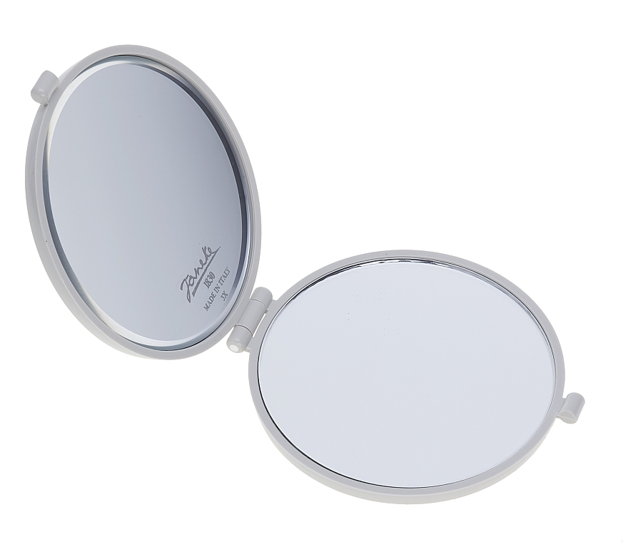 Pocket Mirror 94448, D 73 mm, gray - Janeke Round Mirror Gray — photo N1