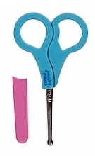 Fragrances, Perfumes, Cosmetics Safety Scissors, 2/809, blue with pink cap - Canpol Babies