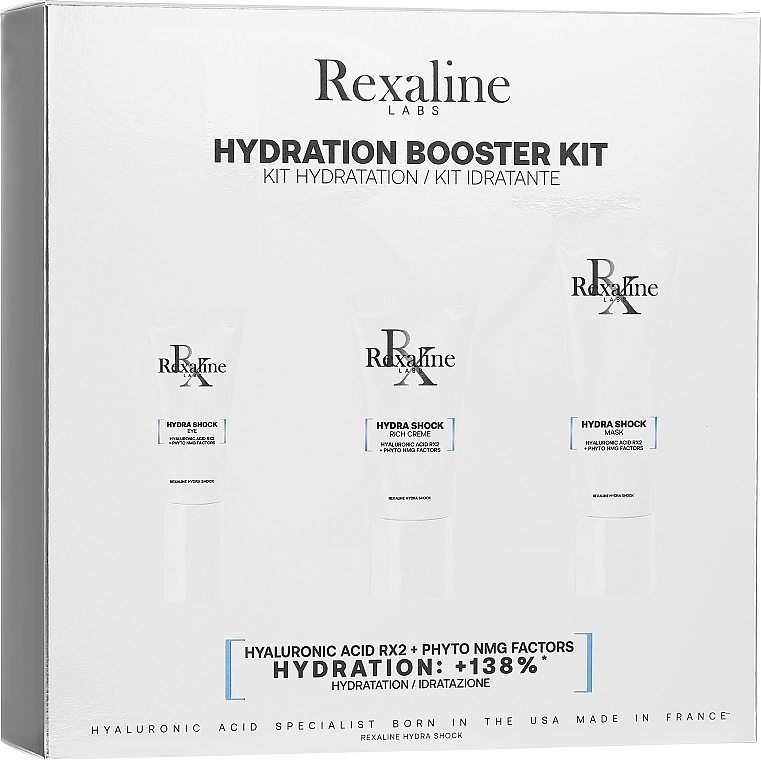 Set - Rexaline Hydration Booster Kit (f/cr/15ml+f/mask/25ml+eye/cr/5ml) — photo N1