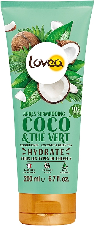 Coconut & Green Tea Conditioner - Lovea Conditioner Coconut & Green Tea — photo N9