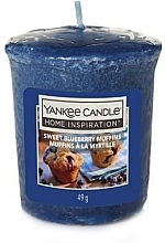 Fragrances, Perfumes, Cosmetics Scented Votiv Candle - Yankee Candle Sweet Blueberry Muffins