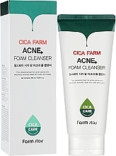 Cleansing Foam for Problematic Skin - FarmStay Cica Farm Acne+ Foam Cleanser — photo N2