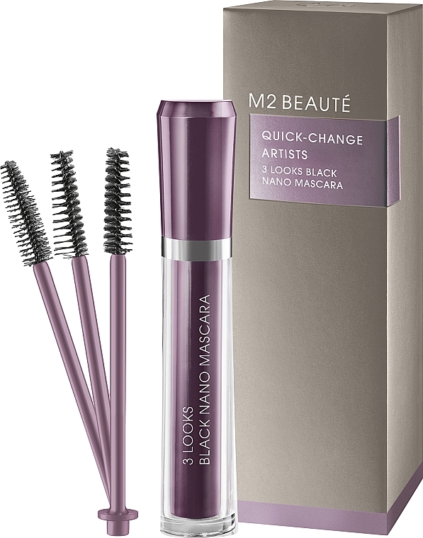 Lash Mascara - M2Beaute Quick-Change Artists 3 Look Black Nano Mascara — photo N1