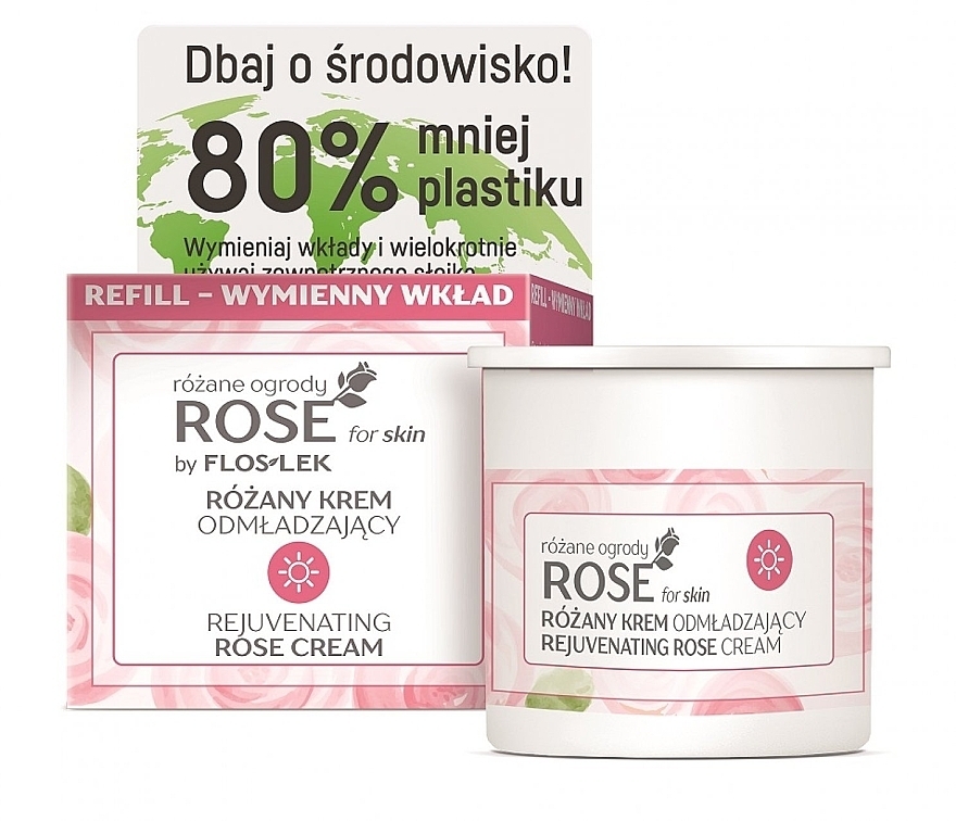 Rejuvenating Rose Face Cream - Floslek Rose For Skin Rose Rejuvenating Rose Cream — photo N1
