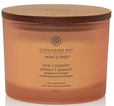 Fragrances, Perfumes, Cosmetics Scented Candle 'Love & Passion', 3 wicks - Chesapeake Bay Candle