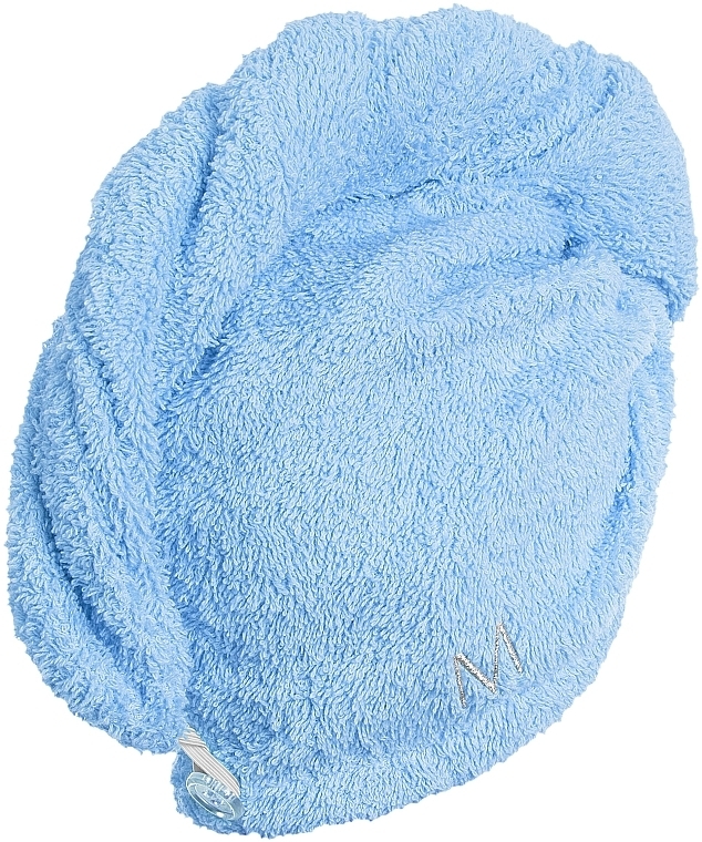 Drying Hair Towel Wrap, blue - MAKEUP — photo N3