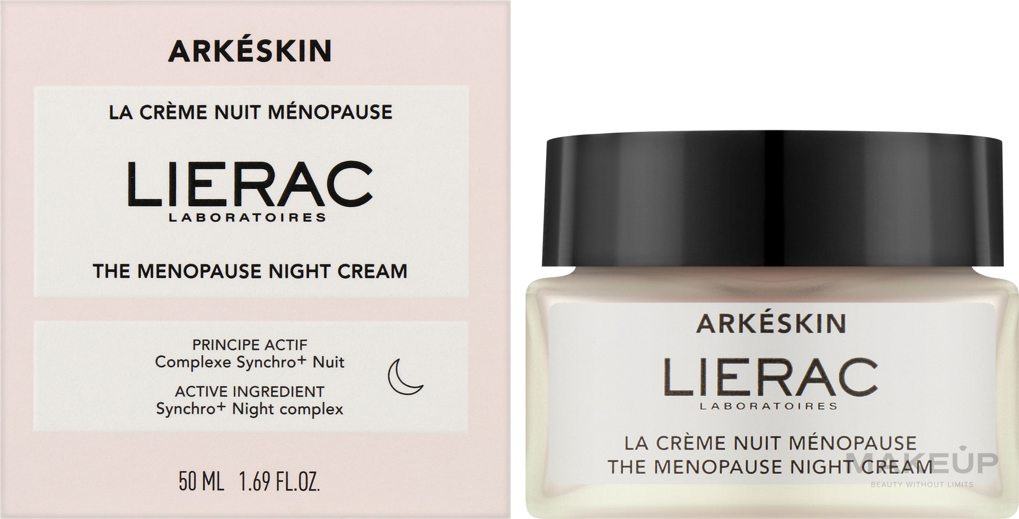 Night Face Cream - Lierac Arkeskin The Menopause Night Cream — photo 50 ml