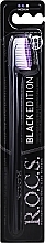 Fragrances, Perfumes, Cosmetics Black Edition Toothbrush, medium, purple - R.O.C.S.