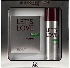 Fragrances, Perfumes, Cosmetics Benetton Let's Love - Set (edt/100ml + deo/150ml)