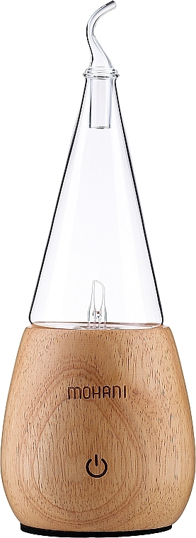 Essential Oil Diffuser, light wood, glass cone - Mohani Nebulizer — photo N2