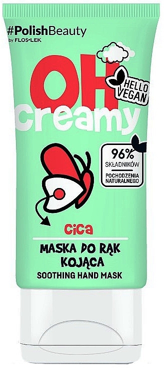 Soothing Hand Mask - Floslek Oh! Creamy Soothing Hand Mask Cica — photo N2