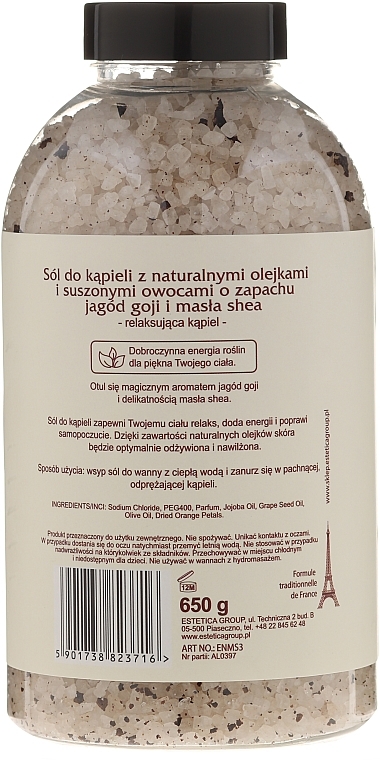 Bath Salt with Goji Berries and Shea Butter Flavor - Nature de Marseille — photo N2